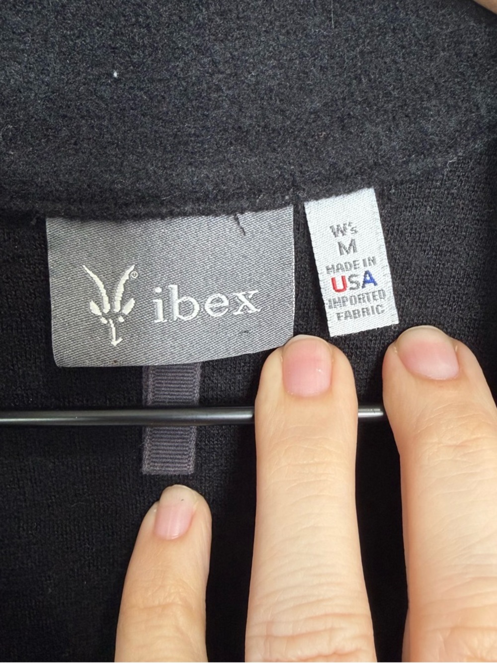 Ibex merino wool blend zip up jacket size M - Picture 2 of 5